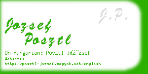 jozsef posztl business card